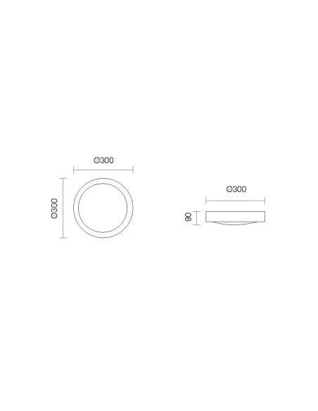Belfiore 8879.108.81 E27-Deckenleuchte aus Glas